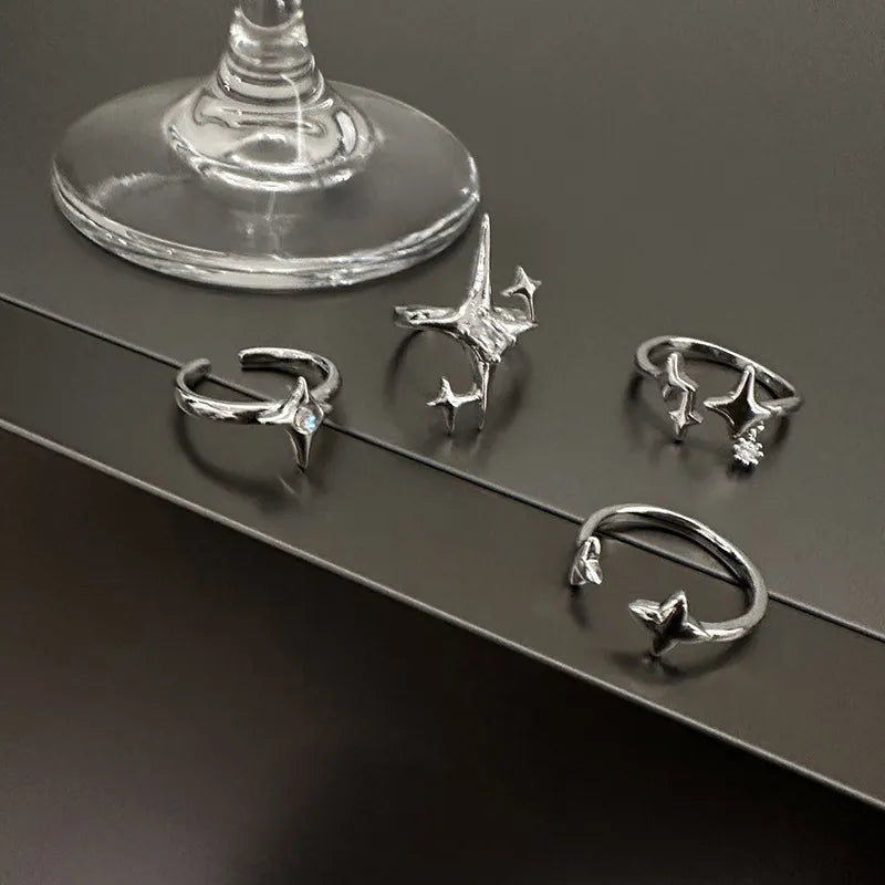 Silver Star Aesthetic Ring
