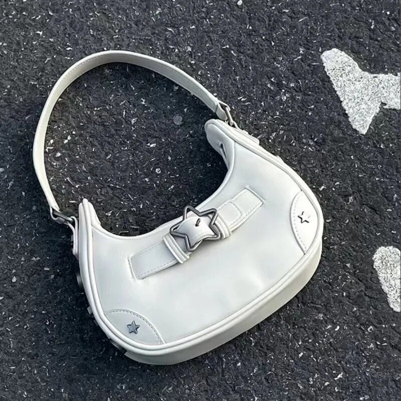 Star Buckle Detail Shoulder Bag