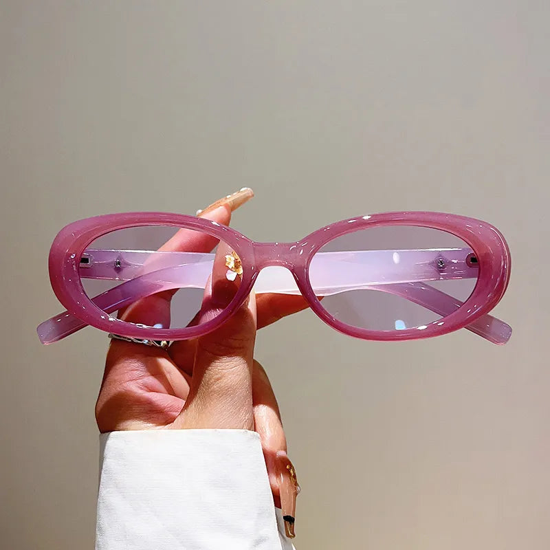 Y2K Star Oval Sunglasses