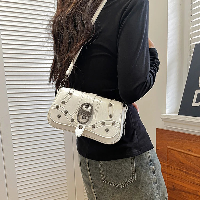 Rockstar Girlfriend Moto Shoulder Bag