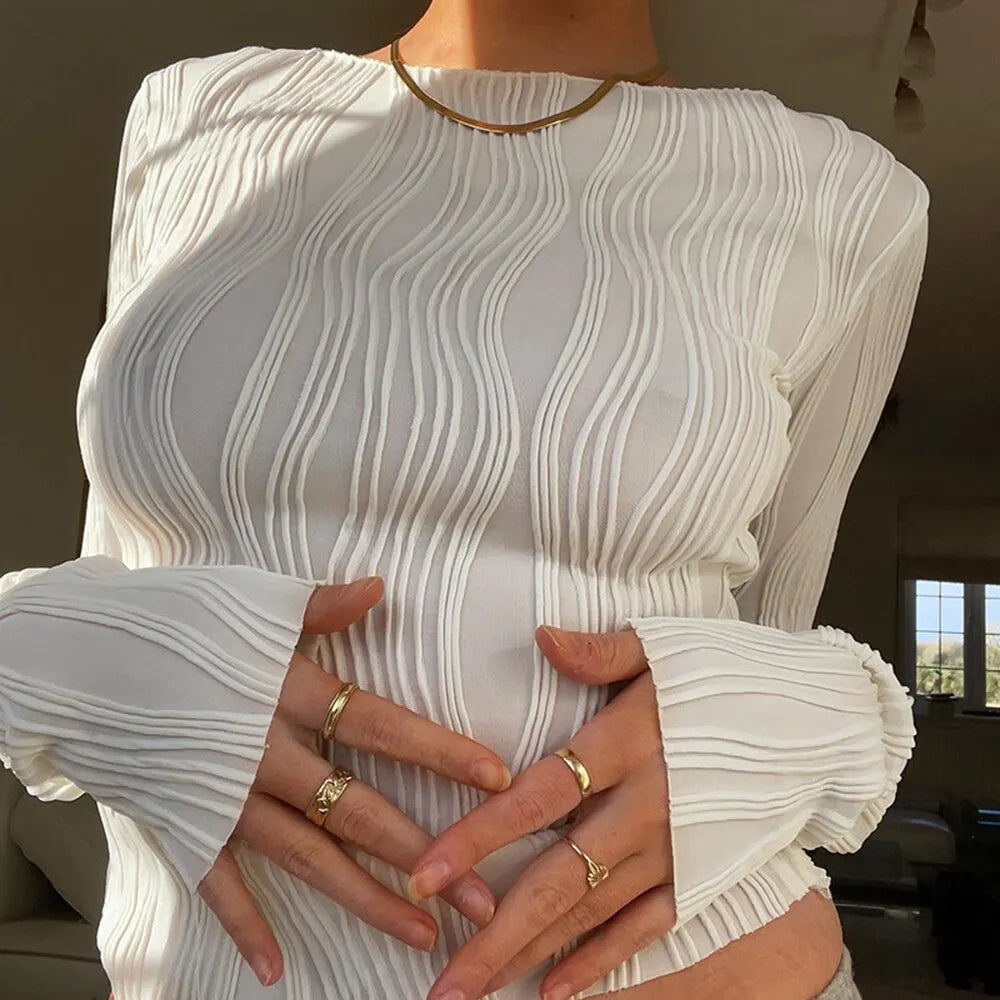Smooth Waves Long Sleeve Top