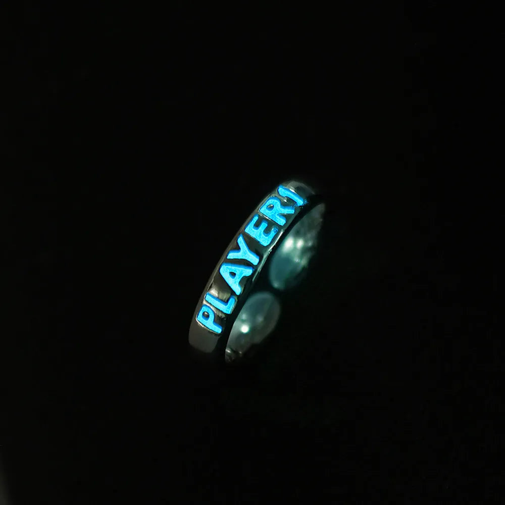 Glowing in the Dark Couple Ring 2/Set