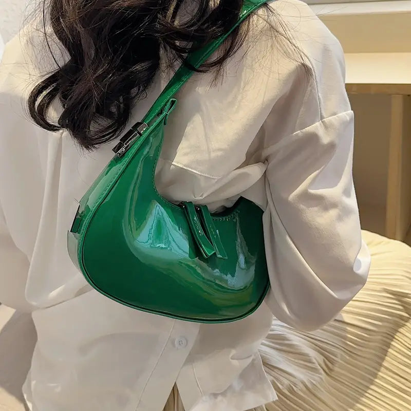 Cherry Moon PU Leather Shoulder Bag