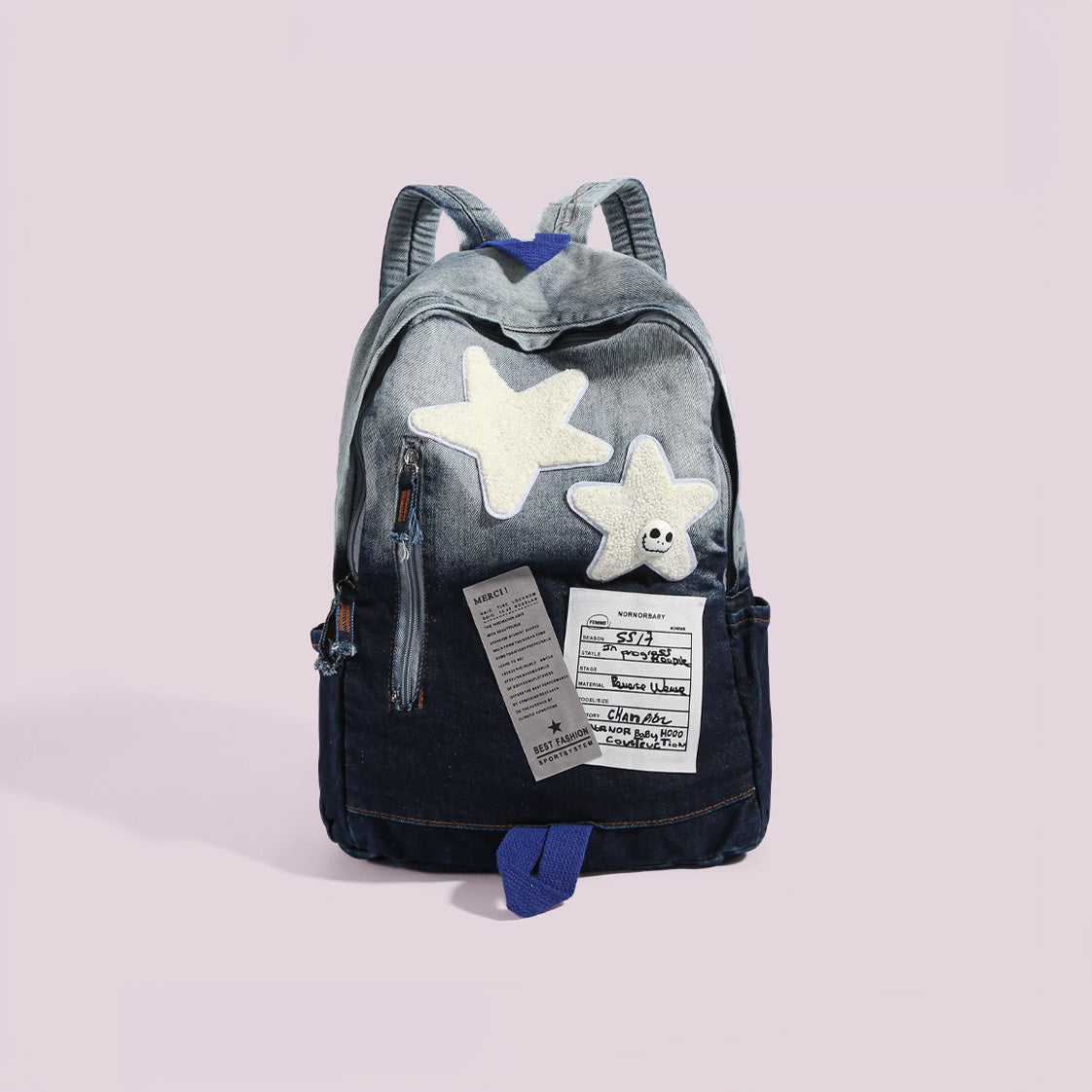Y2K Grunge Denim Backpack