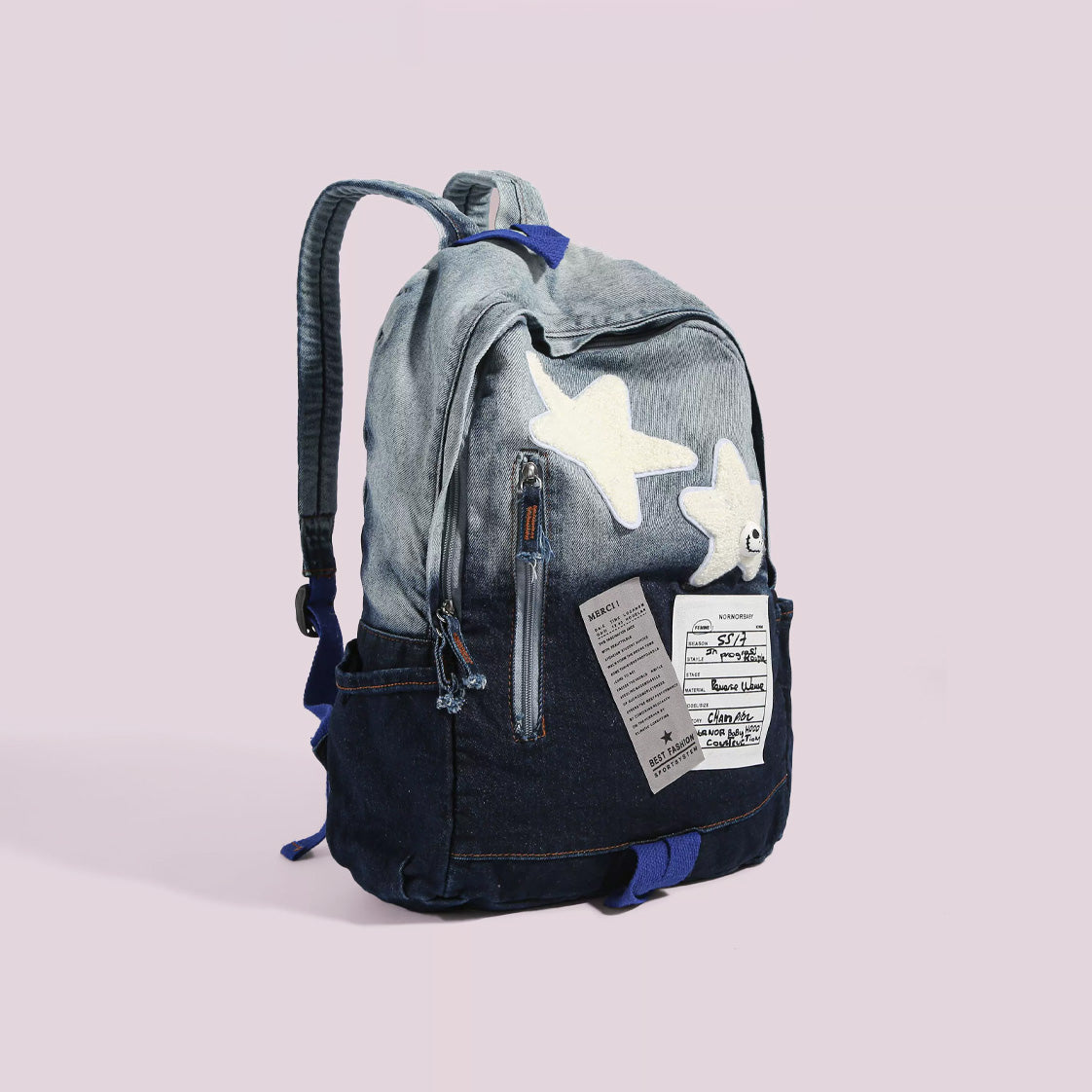 Y2K Grunge Denim Backpack