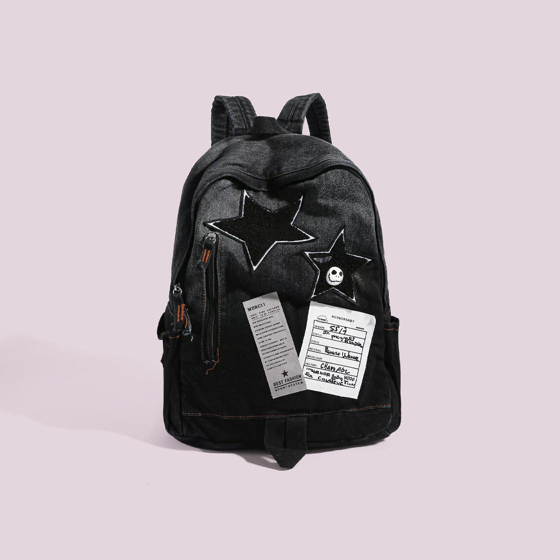 Y2K Grunge Denim Backpack