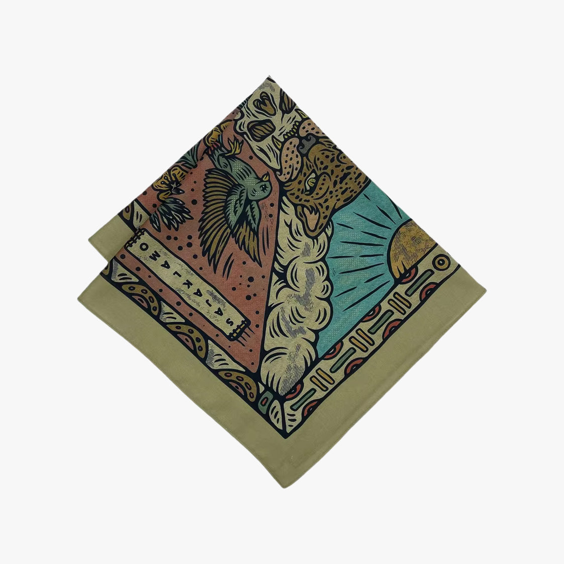 Skaterboy Leopard Square Bandana Scarf