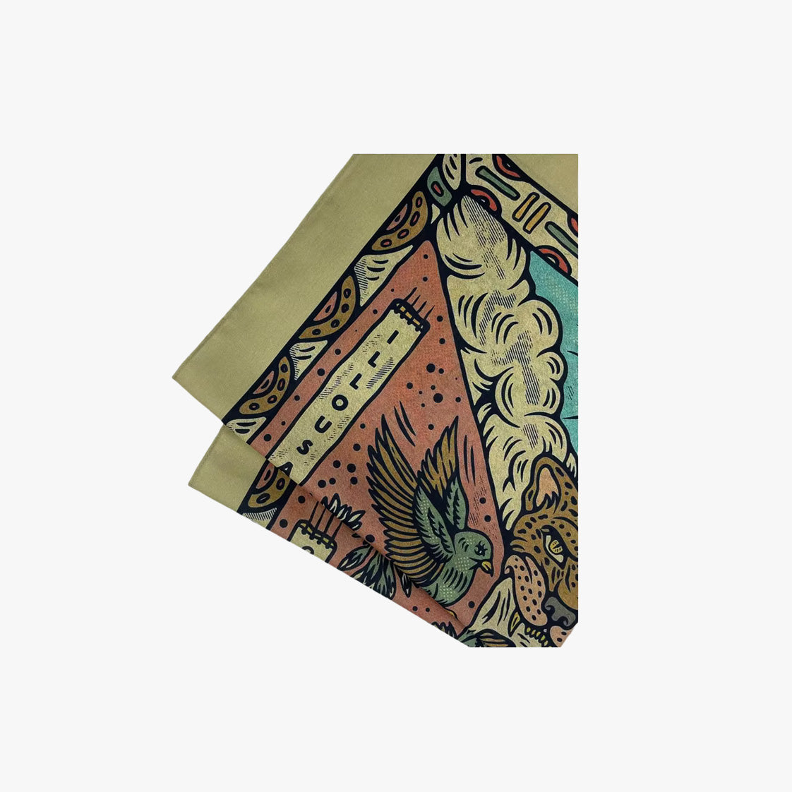 Skaterboy Leopard Square Bandana Scarf