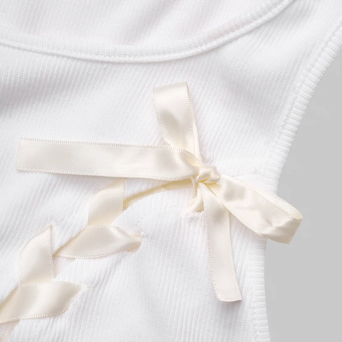 Y2k Edgy Ballerina Bow Lace Up Top