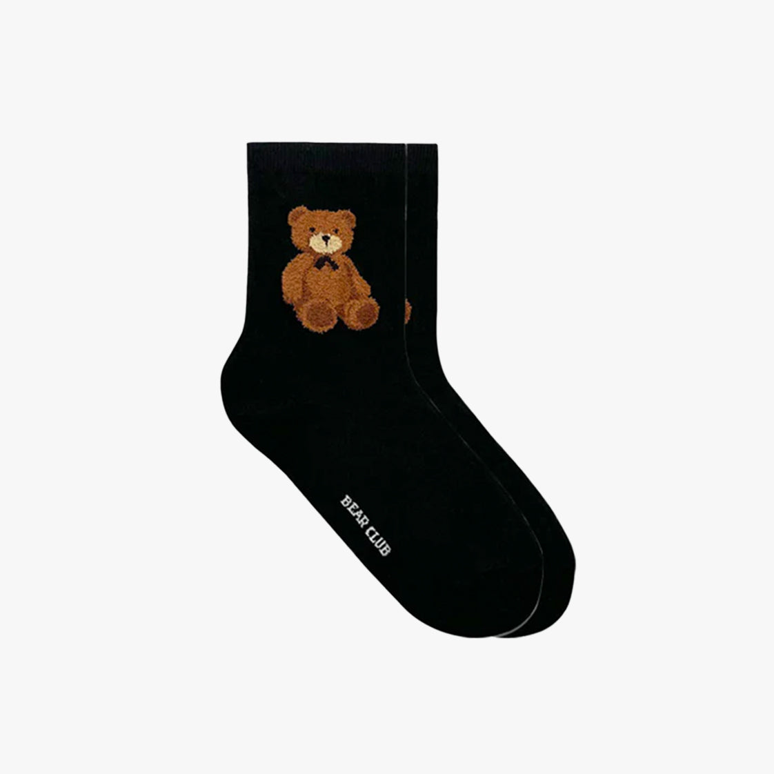 Fluffy Brown Bear Socks