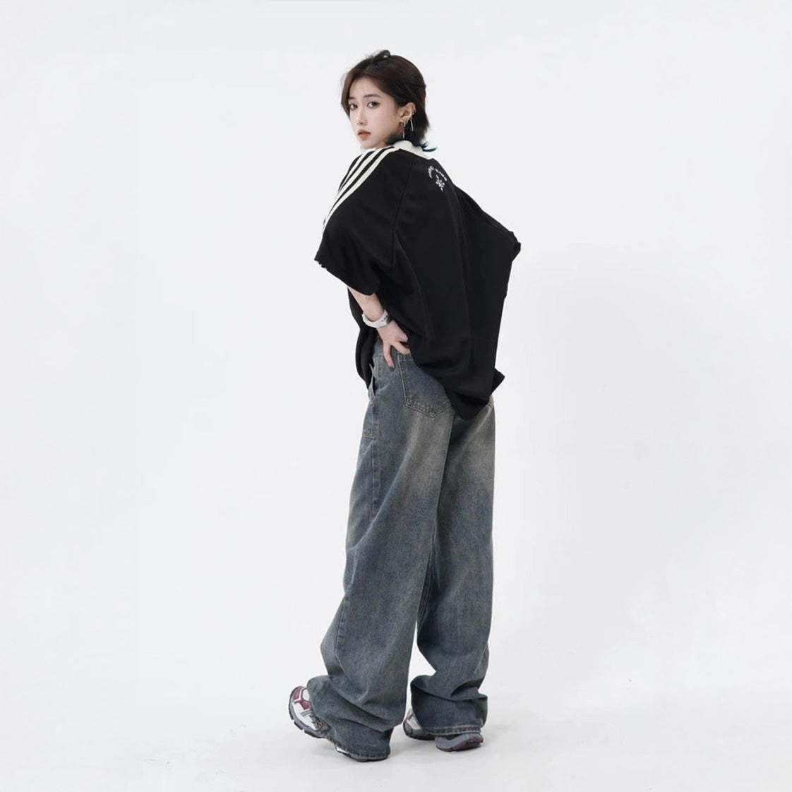 Blokette Oversized V-neck Jersey