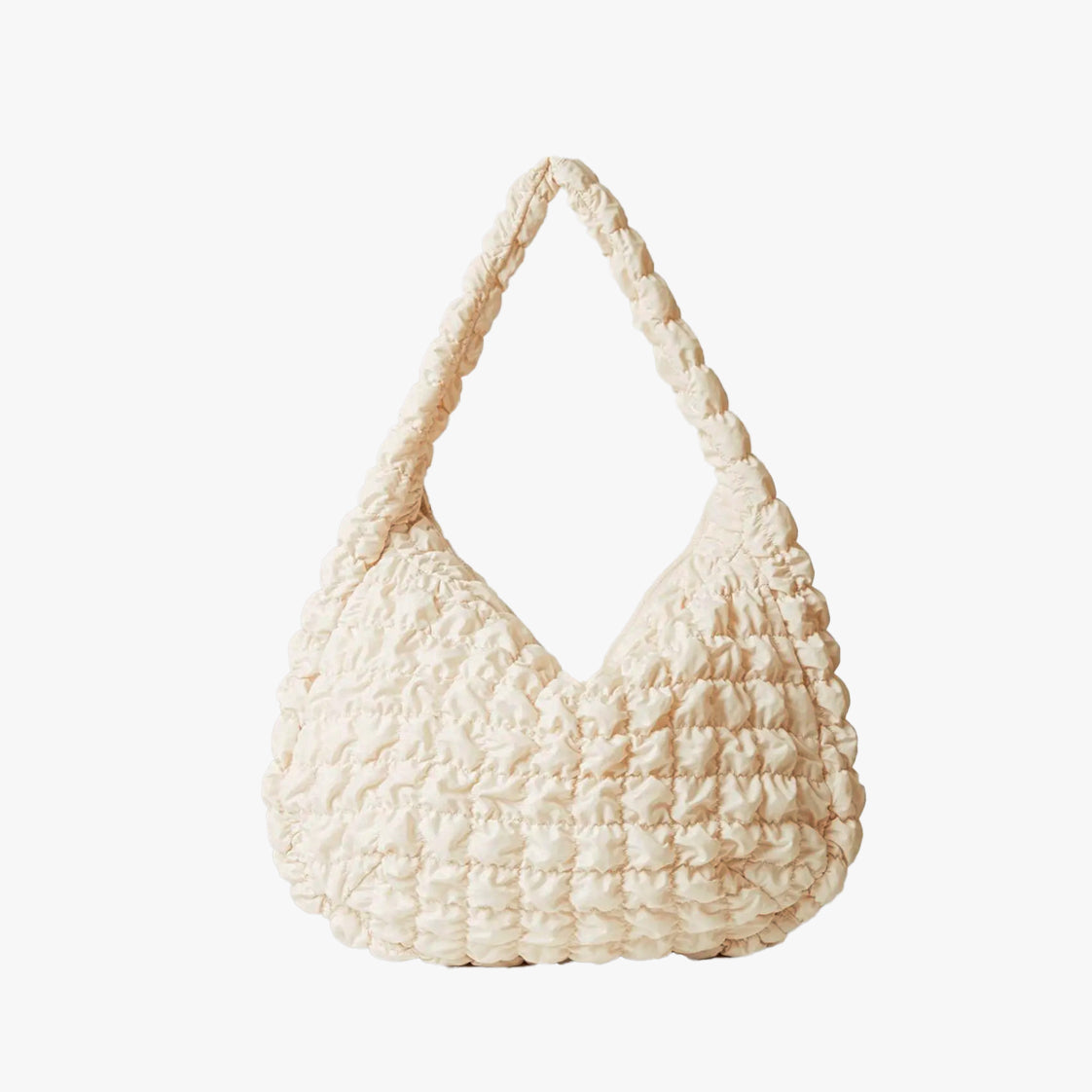 Bubble Ruched Tote Bag