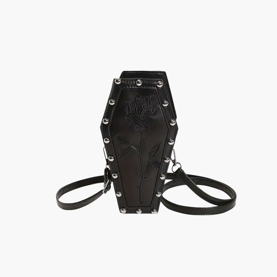 Gothic Rose Coffin Crossbody Bag