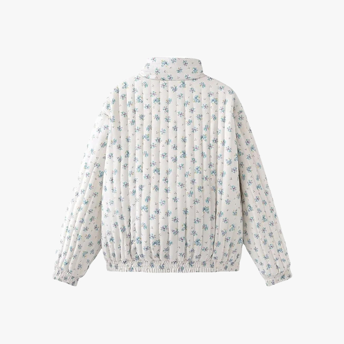 Coquette Embroidered Flowers Cotton Coat