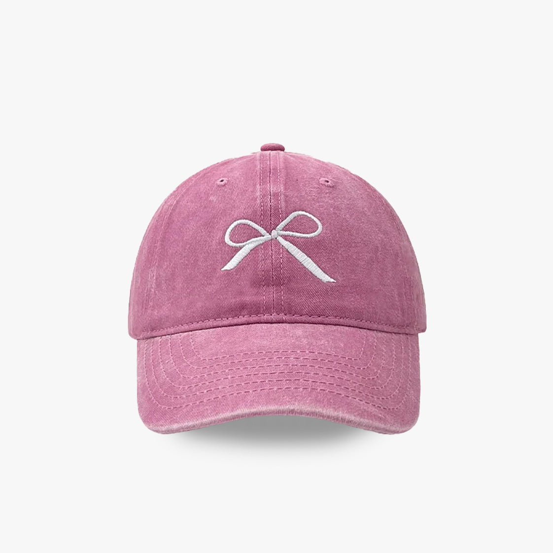 Cute Bow Embroidered Baseball Cap