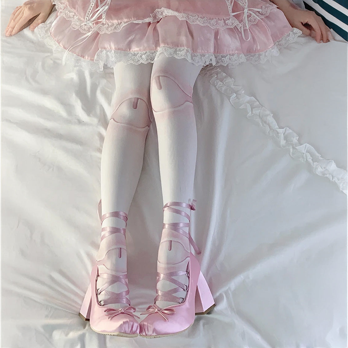 Kawaii Doll Knees Lolita Velvet Stockings