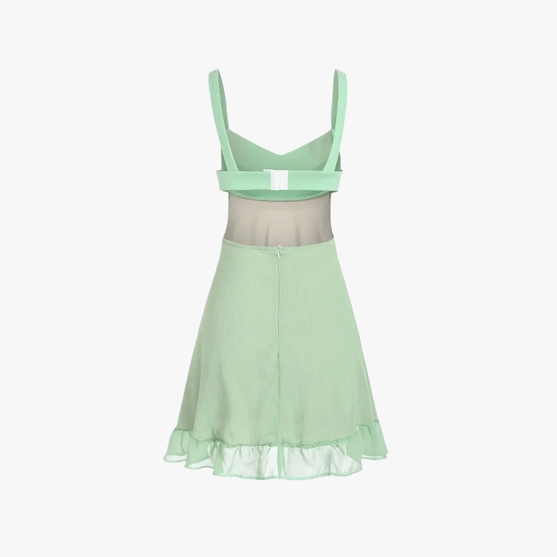 Fairycore Backless Ruffle Dress