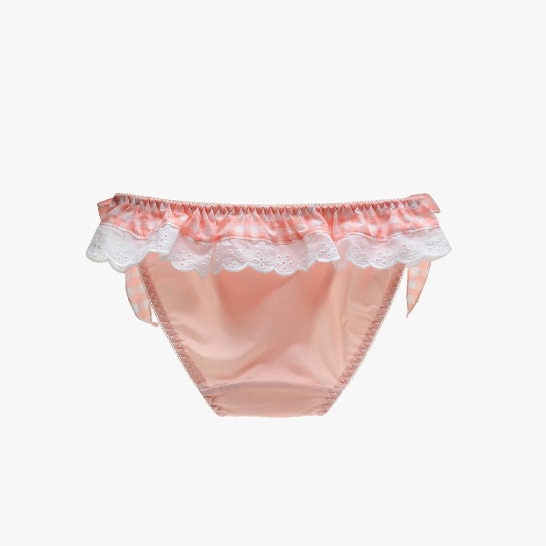 Cherry Girl Gingham Bow Cotton Panties