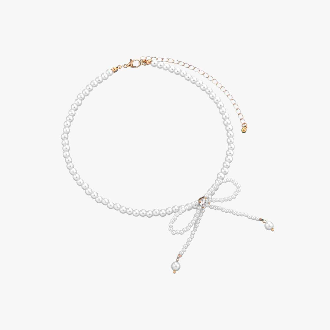 Dollette Pearl Bowknot Necklace