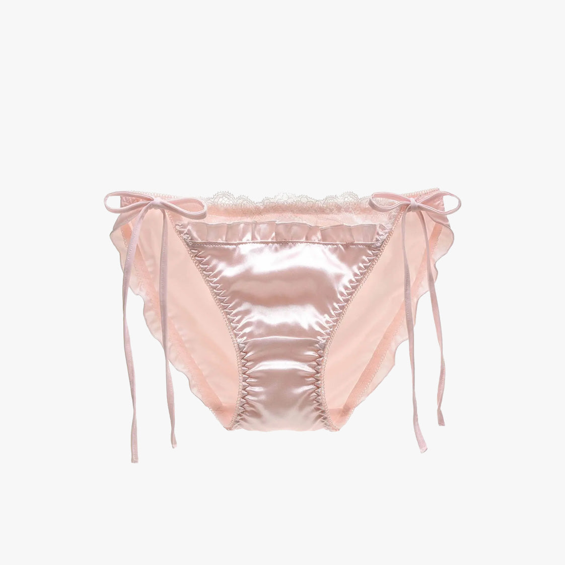 Coquette Silk Satin Bow Panties