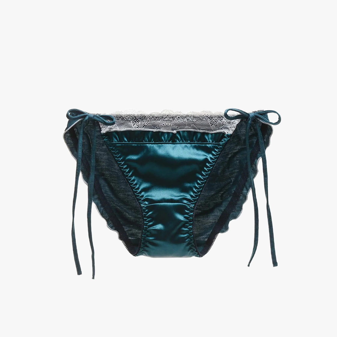 Coquette Silk Satin Bow Panties
