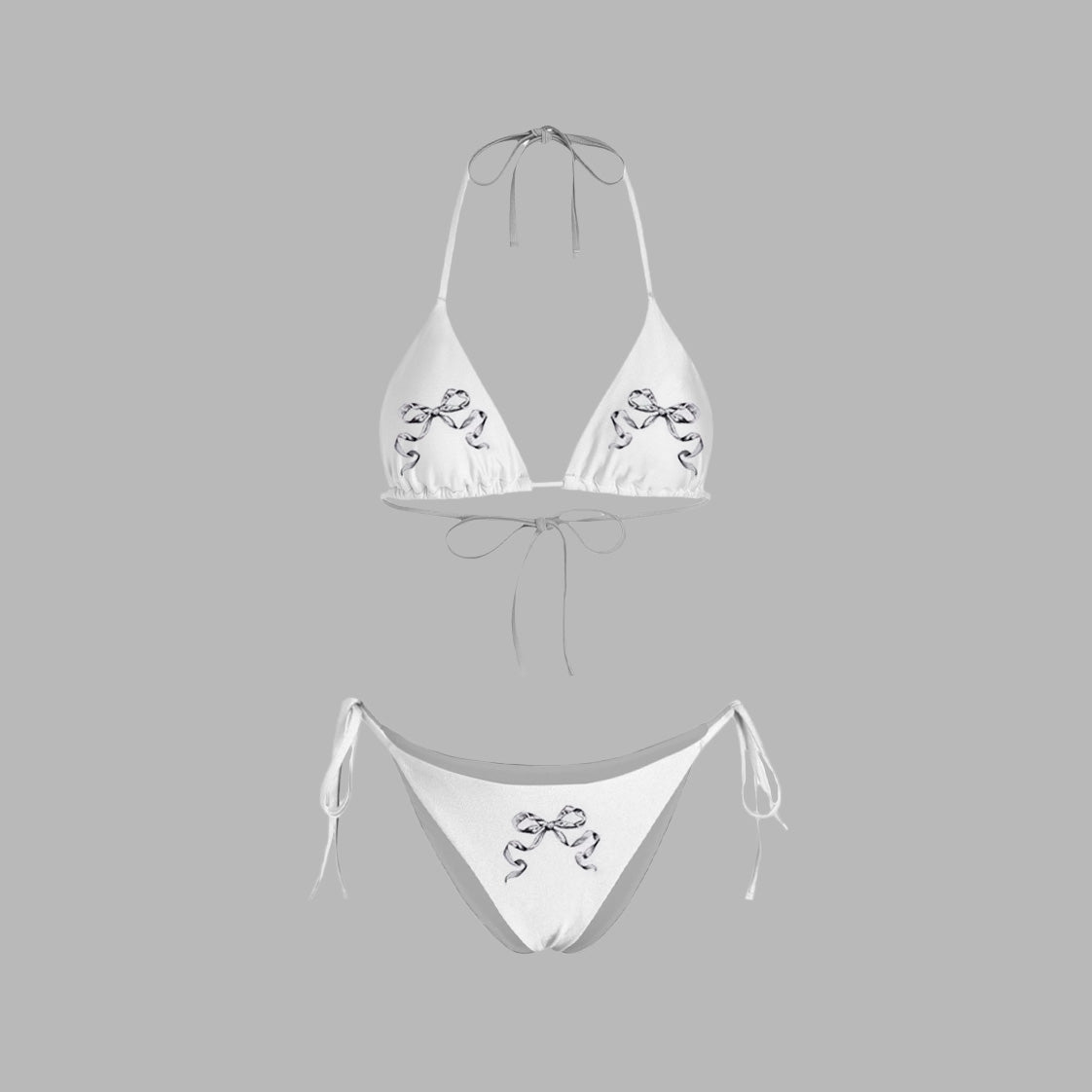 Y2K Ribbon Bikini Swimsuit