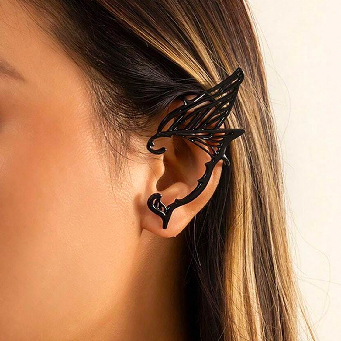 Fairycore Silver Plated Elf Ear Cuffs