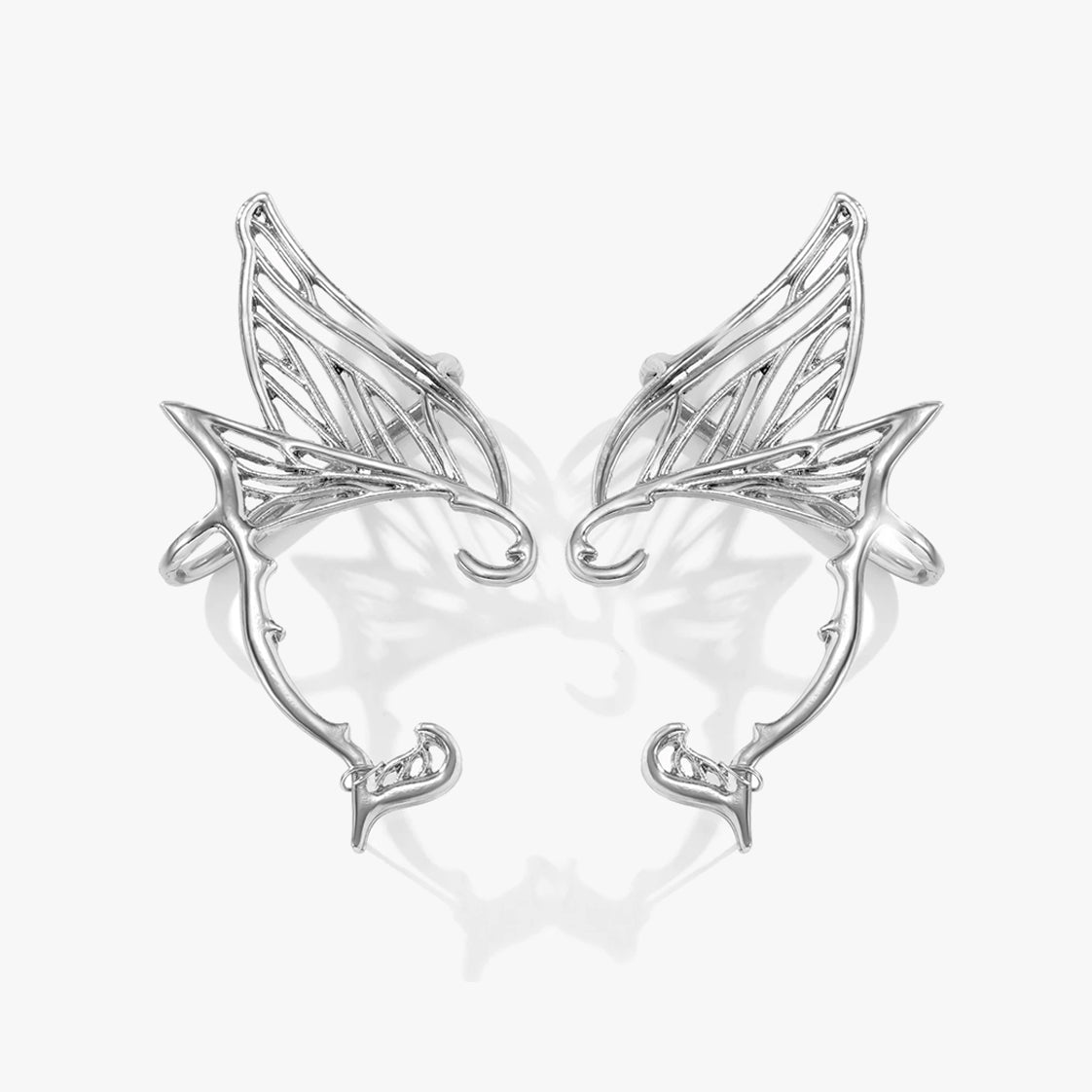 Fairycore Silver Plated Elf Ear Cuffs