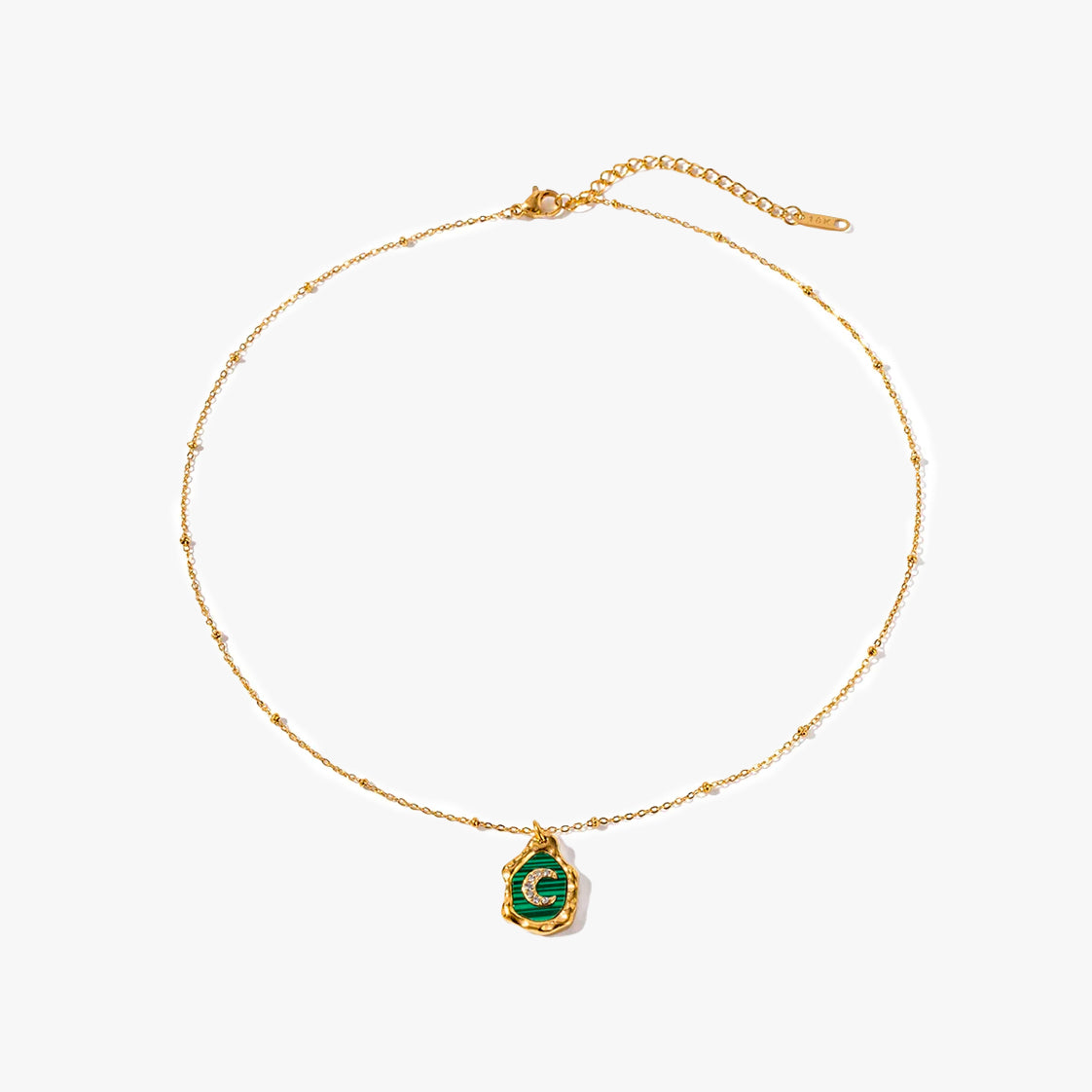 Whimsical Golden Moon Pendant Necklace