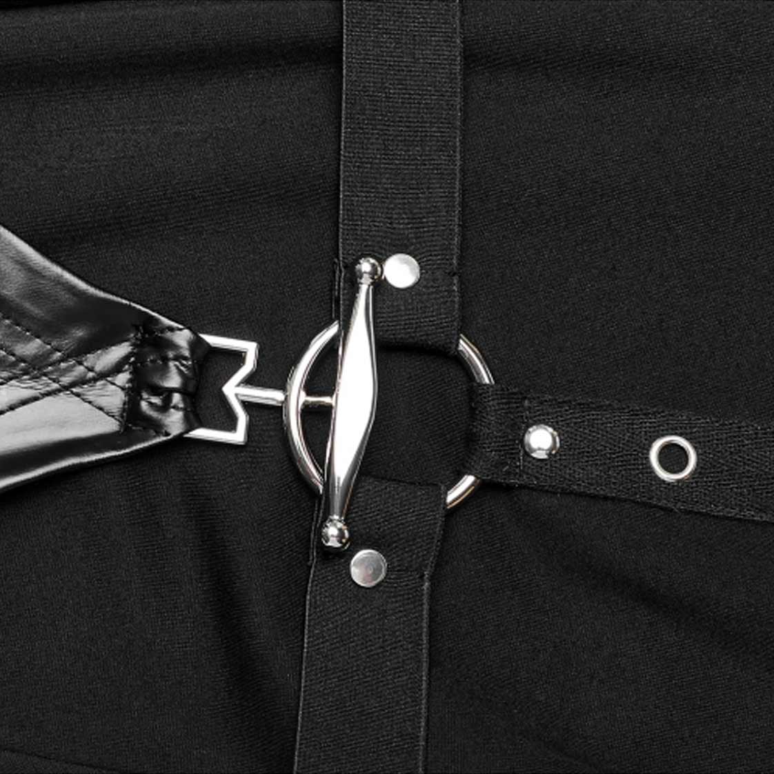 High Waist PU Leather Flare Pants