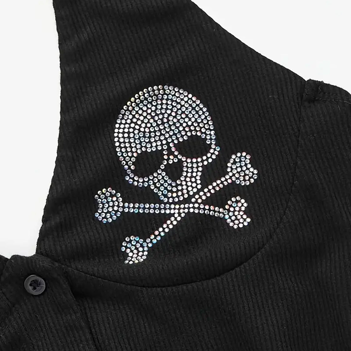 Punk Bling Skull Halter Top