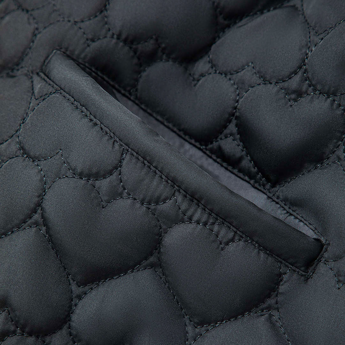 Korean Heart Quilted Jacket