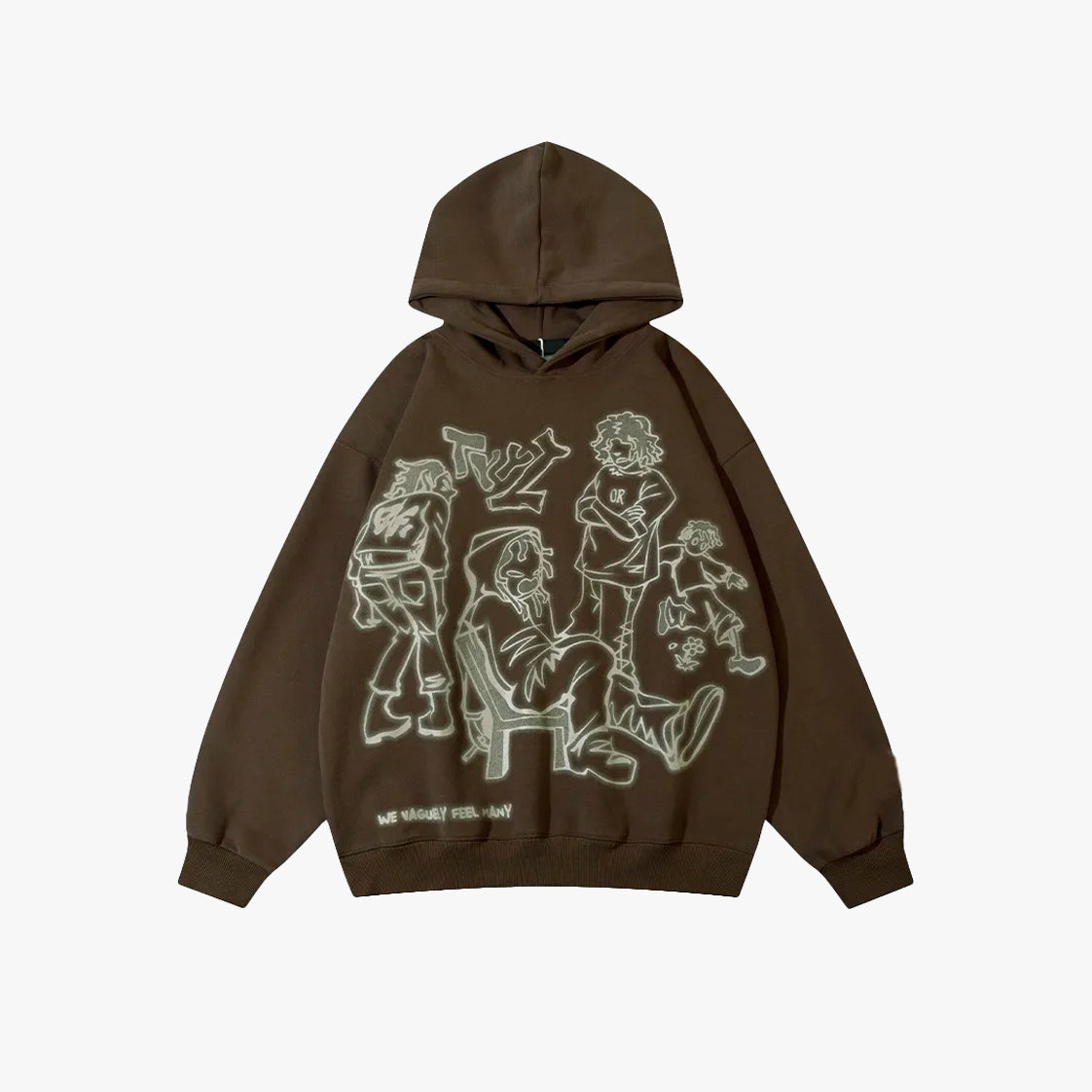 Y2K Anime Graphic Hoodie
