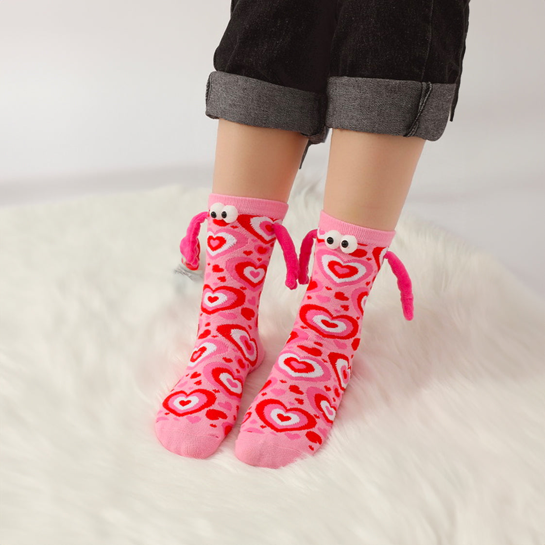 Valentine Holding Hands Socks