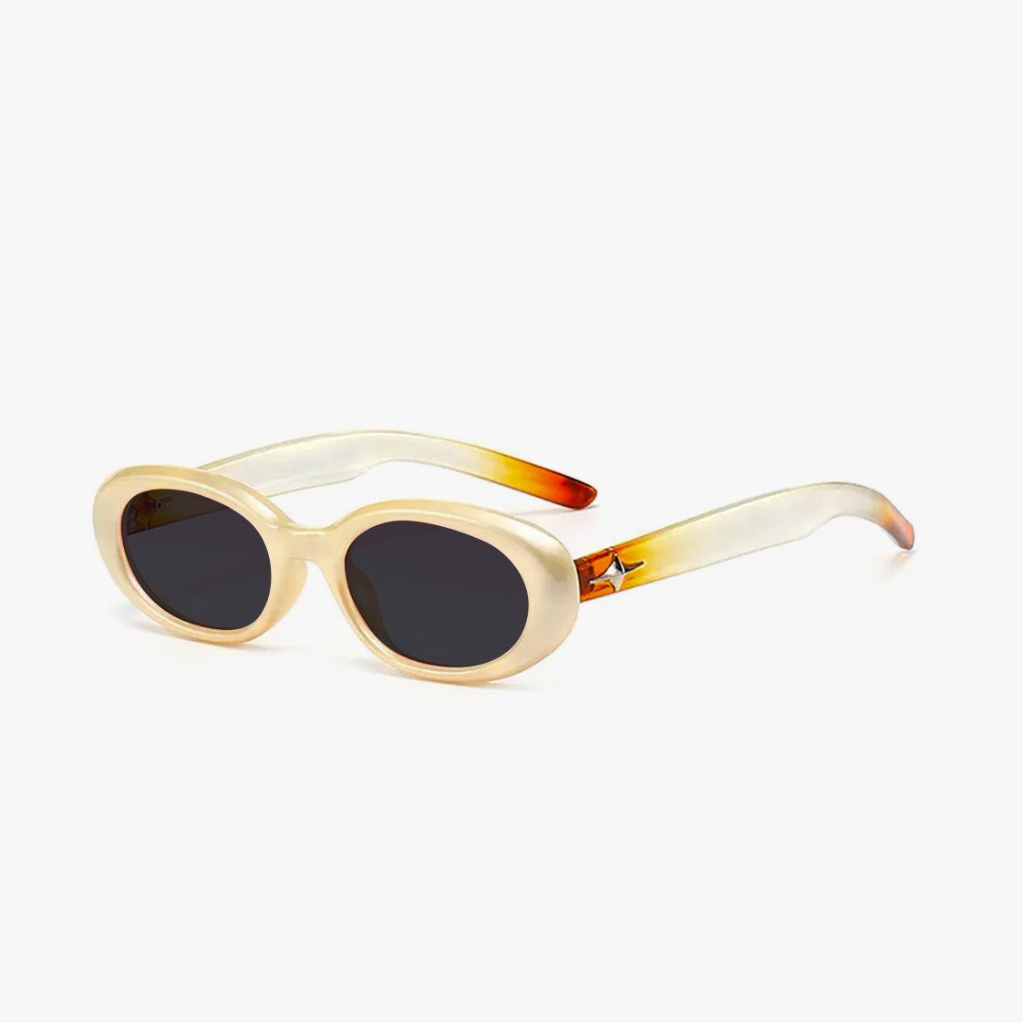 Y2K Star Oval Sunglasses