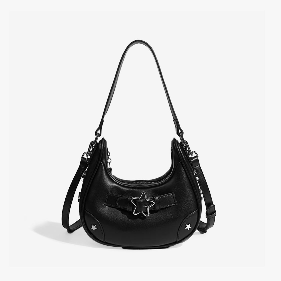 Star Buckle Detail Shoulder Bag