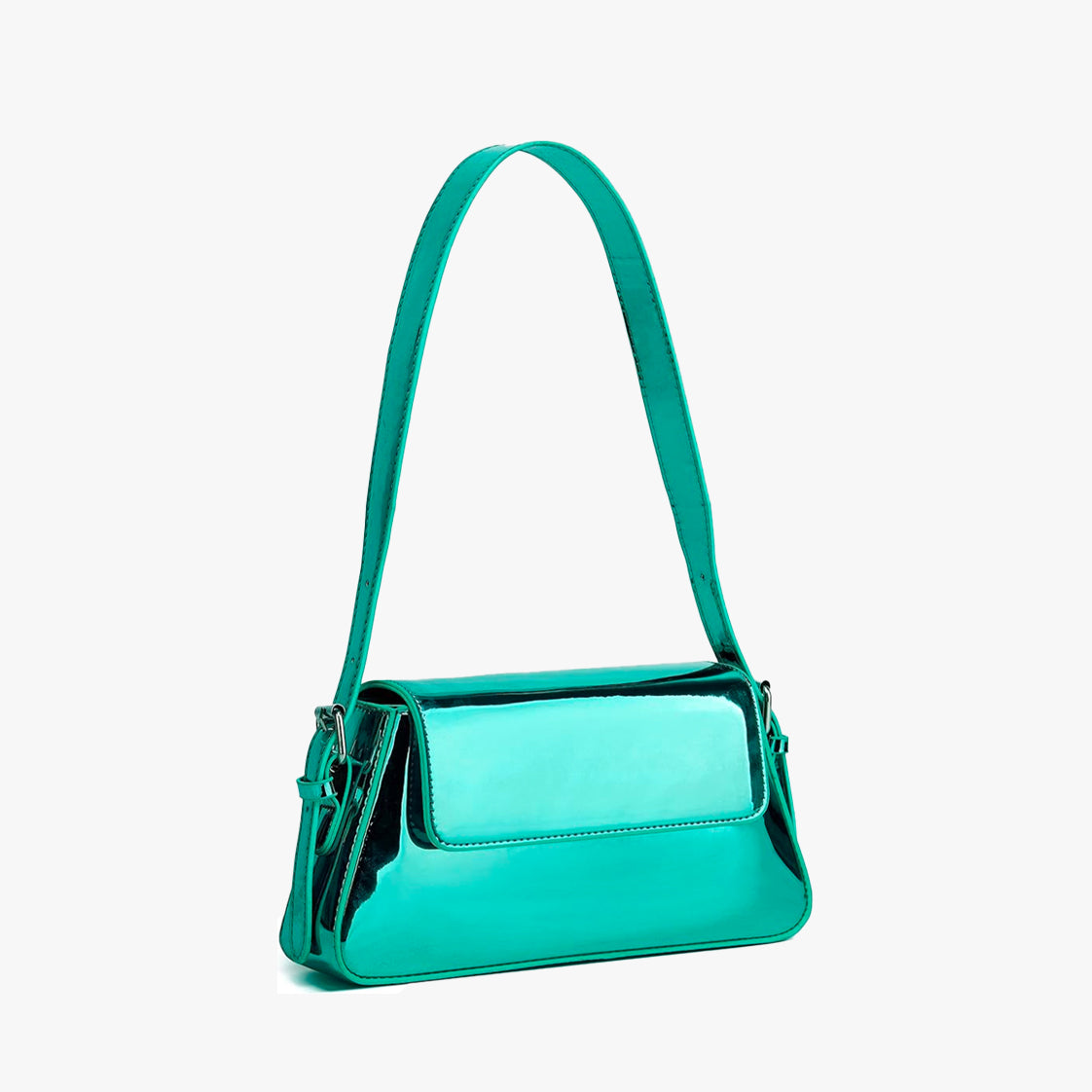 Y2K Futuristic Baguette Bag