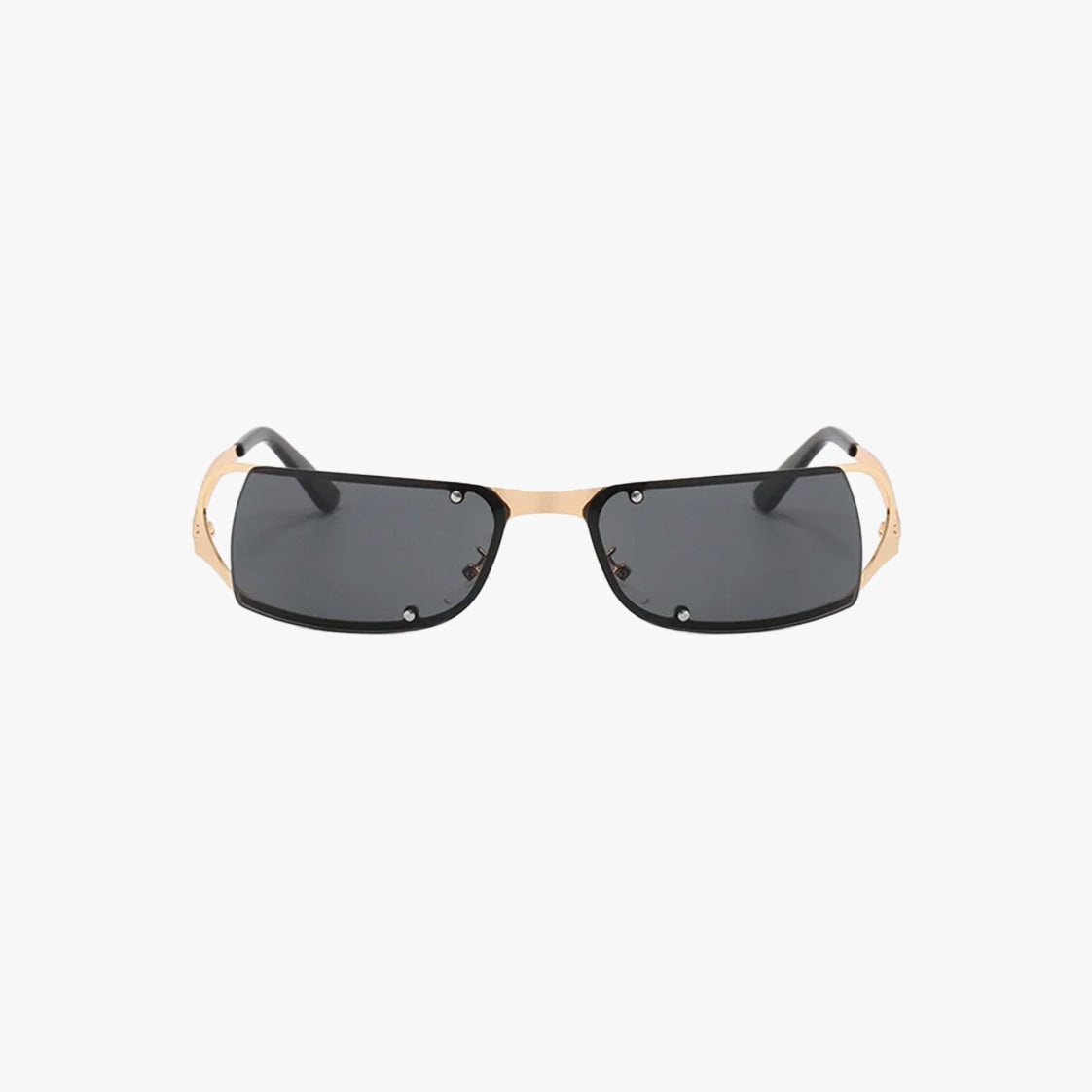 Y2K Metallic Frame Sunglasses