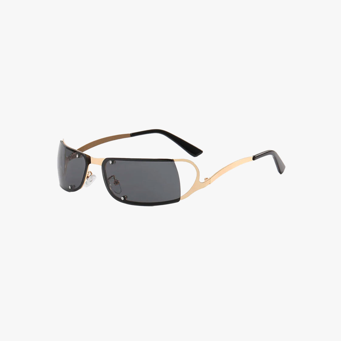 Y2K Metallic Frame Sunglasses