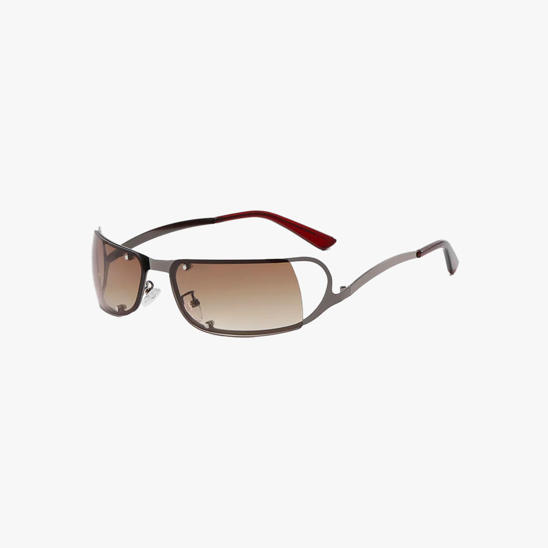 Y2K Metallic Frame Sunglasses