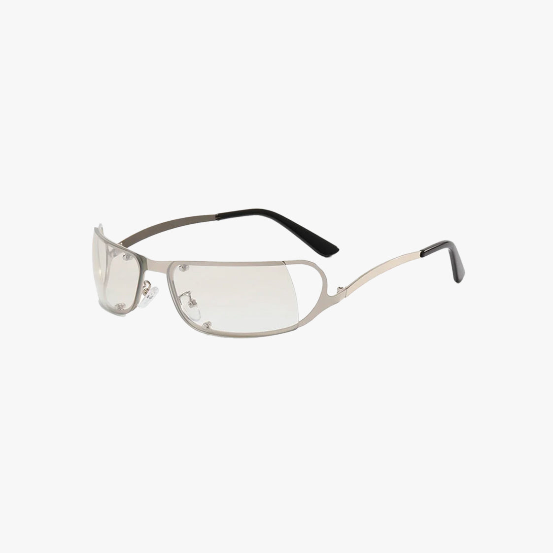 Y2K Metallic Frame Sunglasses