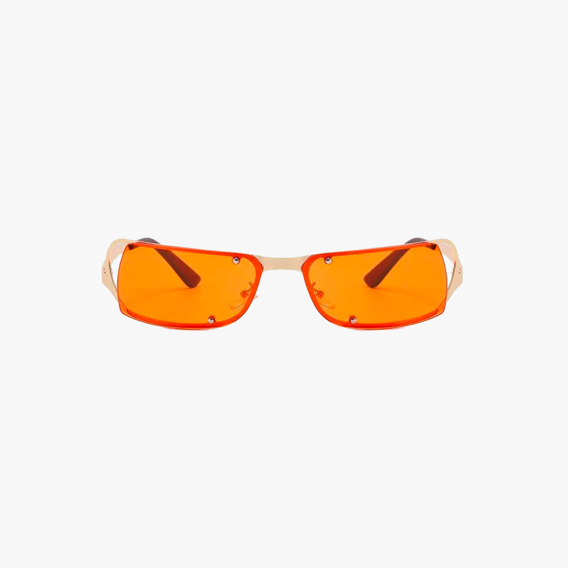 Y2K Metallic Frame Sunglasses