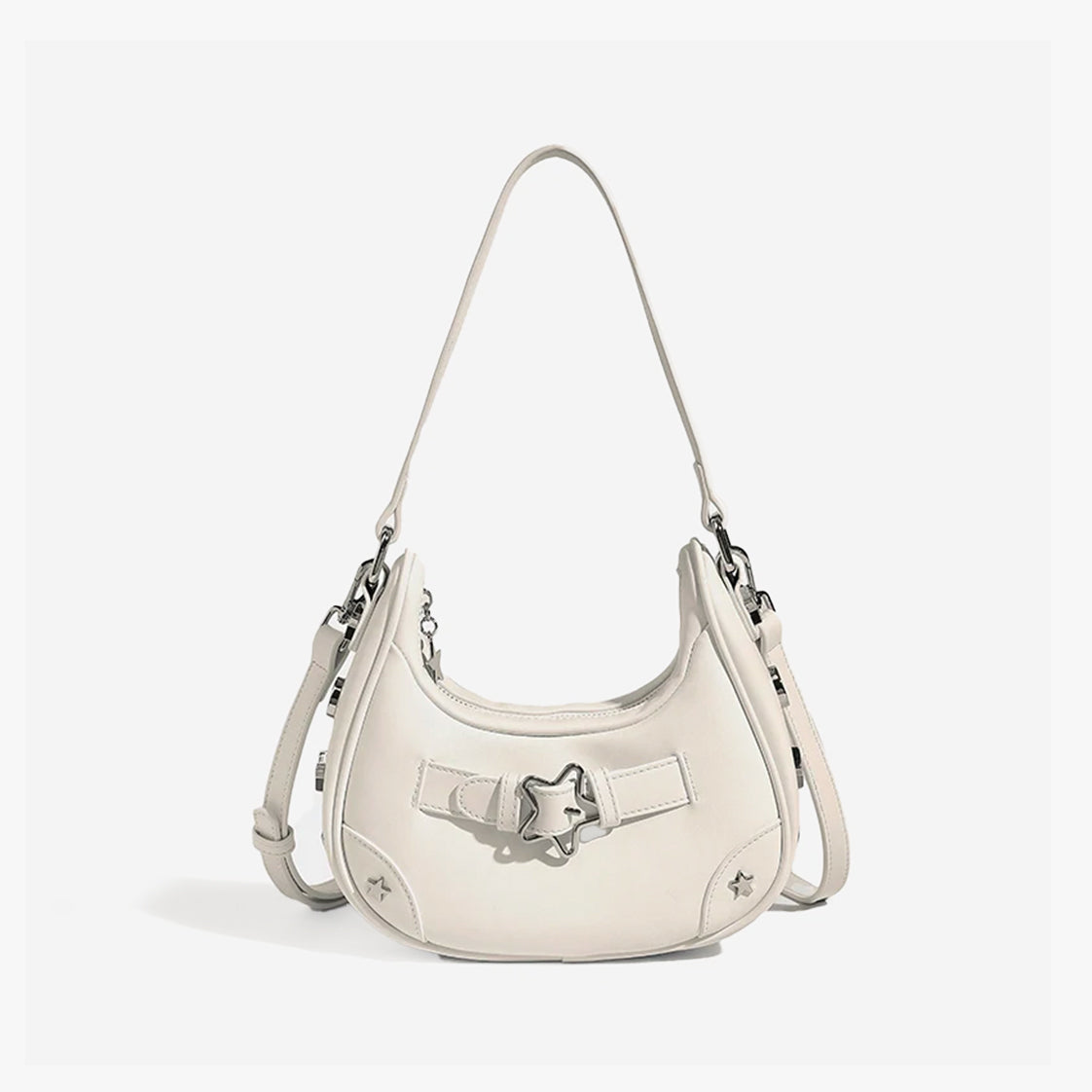 Star Buckle Detail Shoulder Bag