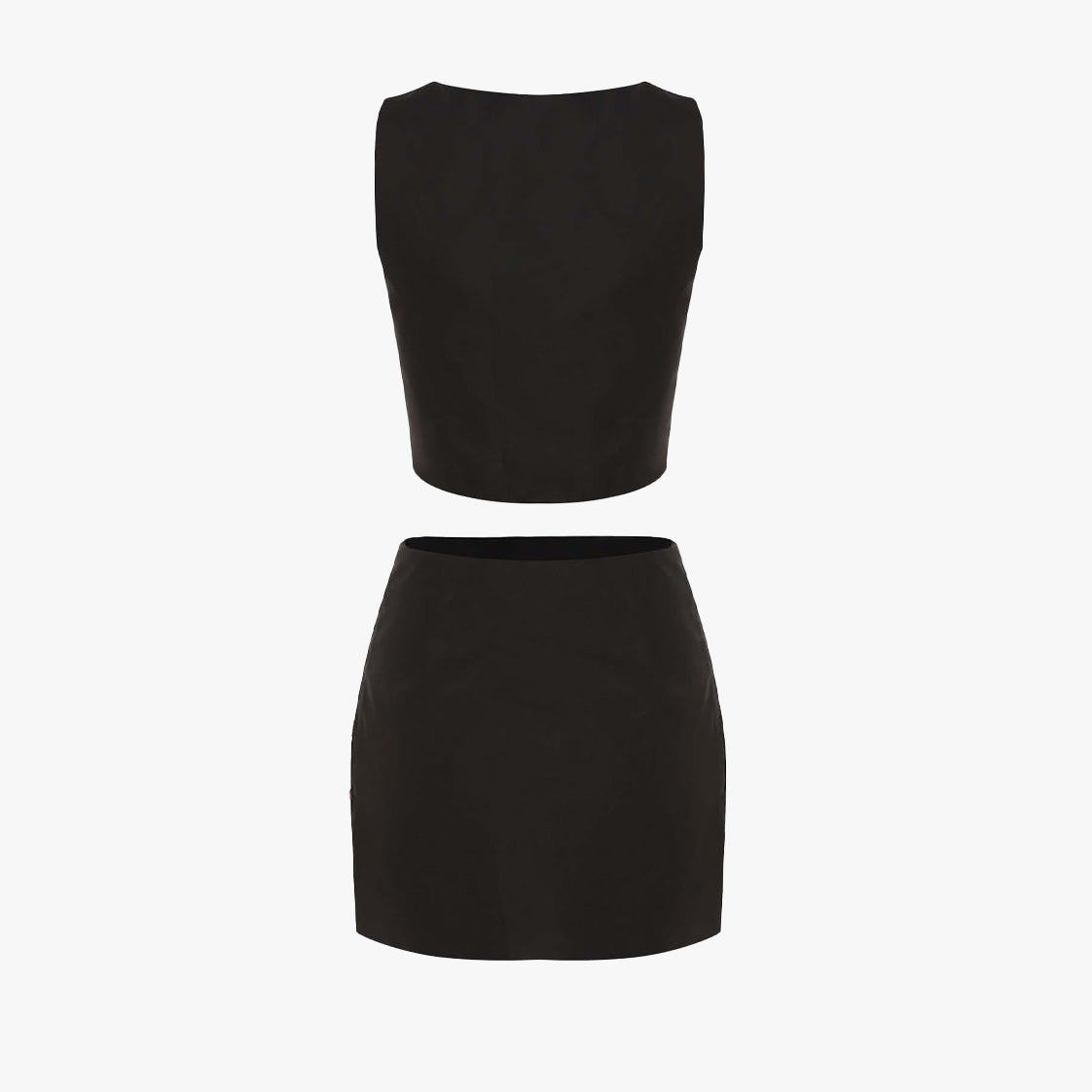 Y2K Ribbon 2 Pieces Skirt Co-ord Set