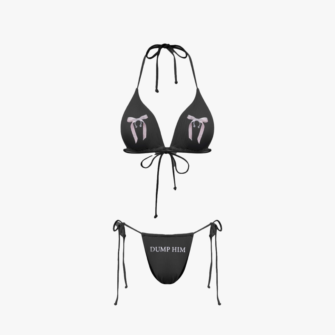 Edgy Coquette Bikini Swimsuit