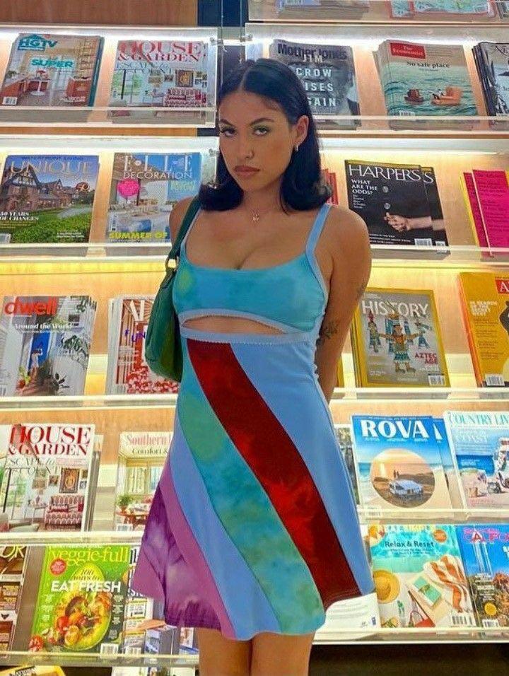 Y2k Flirty Patchwork Dress