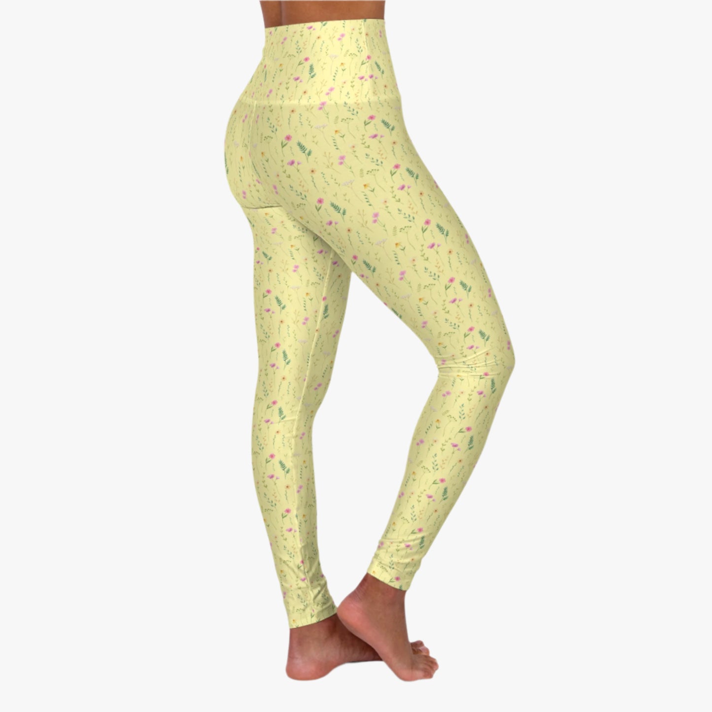 Soft Girl Floral Yoga Leggings