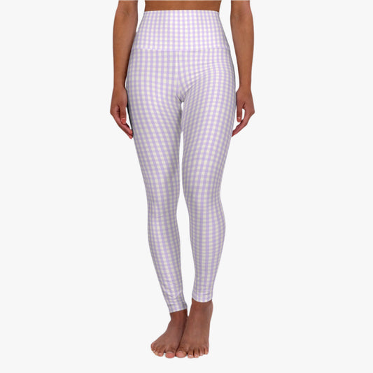 Gingham Soft Girl Yoga Leggings