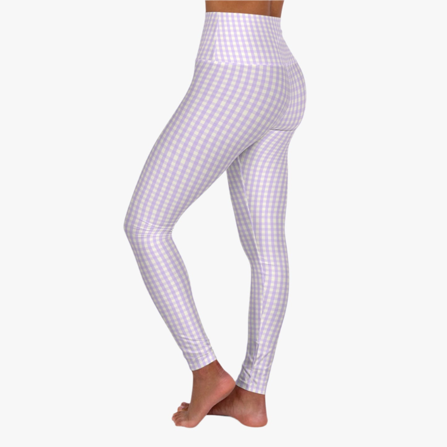 Gingham Soft Girl Yoga Leggings