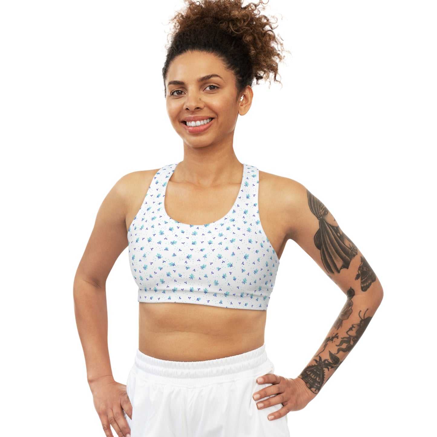 Coquette Floral Seamless Sports Bra